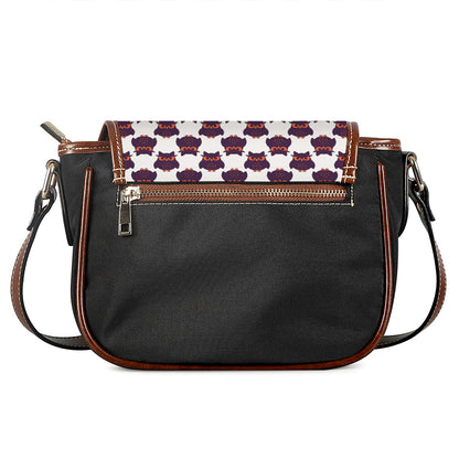 Halloween Owl Pattern Print Saddle Bag