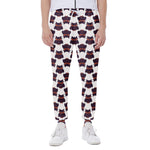 Halloween Owl Pattern Print Scuba Joggers