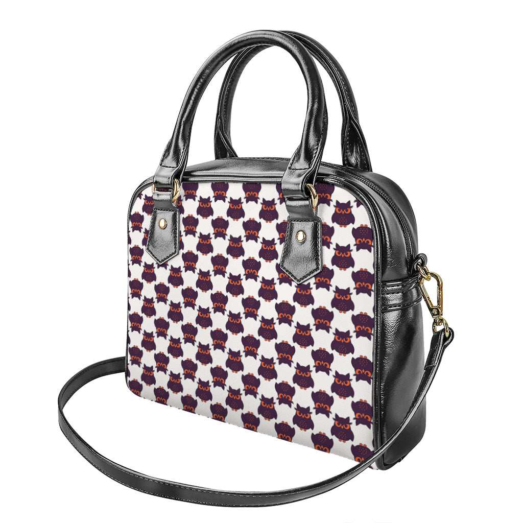 Halloween Owl Pattern Print Shoulder Handbag