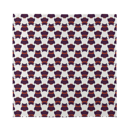 Halloween Owl Pattern Print Silk Bandana