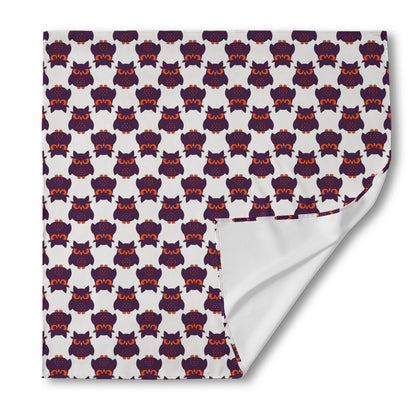Halloween Owl Pattern Print Silk Bandana