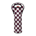 Halloween Owl Pattern Print Single Neoprene Wine Tote