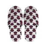 Halloween Owl Pattern Print Slippers