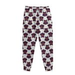 Halloween Owl Pattern Print Sweatpants
