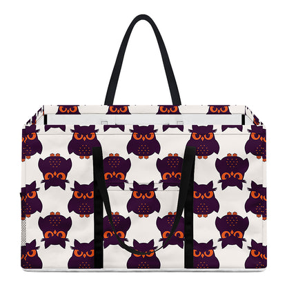 Halloween Owl Pattern Print Utility Tote Bag