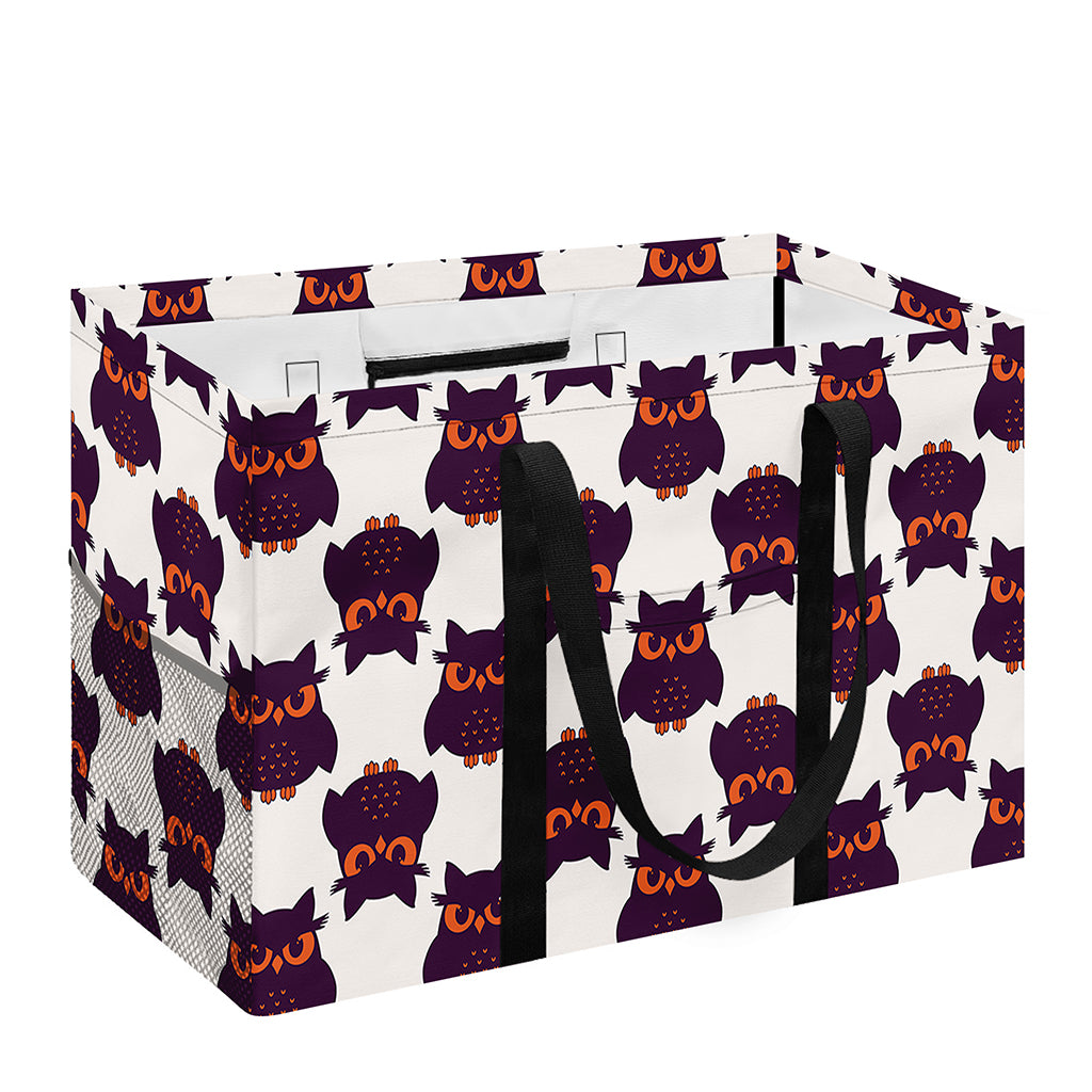 Halloween Owl Pattern Print Utility Tote Bag
