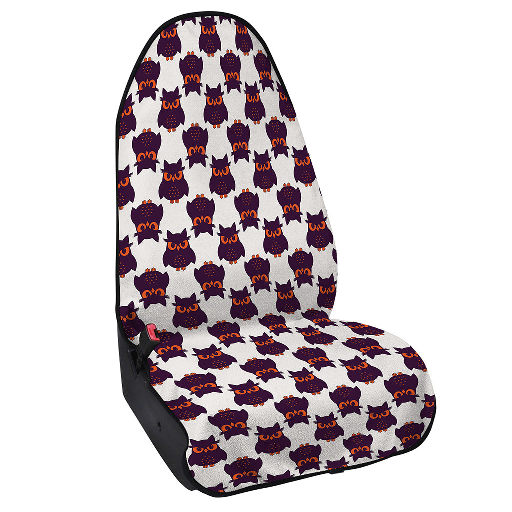 Halloween Owl Pattern Print Waterproof Car Seat Cover