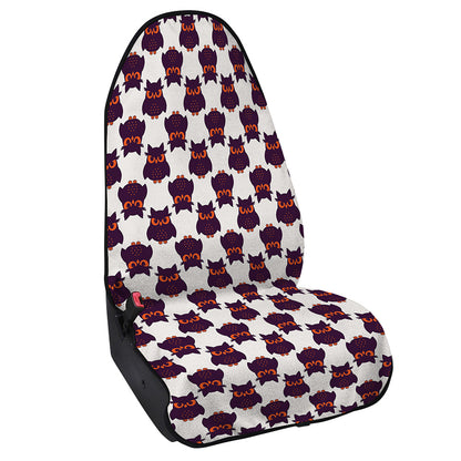 Halloween Owl Pattern Print Waterproof Car Seat Cover