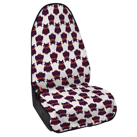 Halloween Owl Pattern Print Waterproof Car Seat Cover