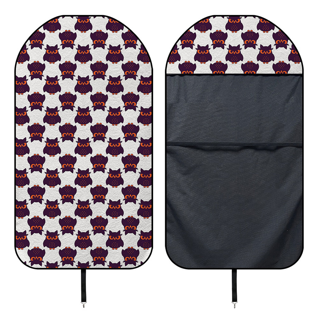 Halloween Owl Pattern Print Waterproof Car Seat Cover