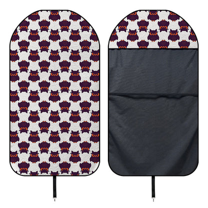 Halloween Owl Pattern Print Waterproof Car Seat Cover