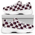 Halloween Owl Pattern Print White Chunky Shoes