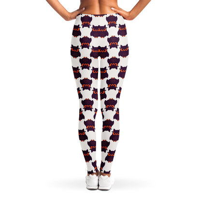 Halloween Owl Pattern Print Women's Leggings