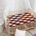 Halloween Party Argyle Pattern Print Baby Crib Sheet