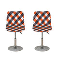 Halloween Party Argyle Pattern Print Bar Stool Covers