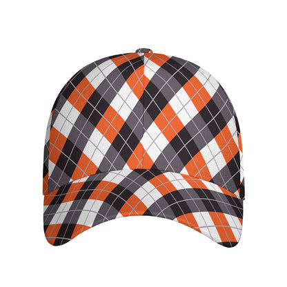 Halloween Party Argyle Pattern Print Baseball Cap