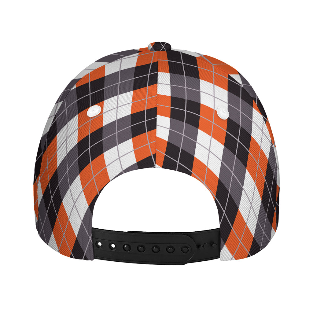 Halloween Party Argyle Pattern Print Baseball Cap