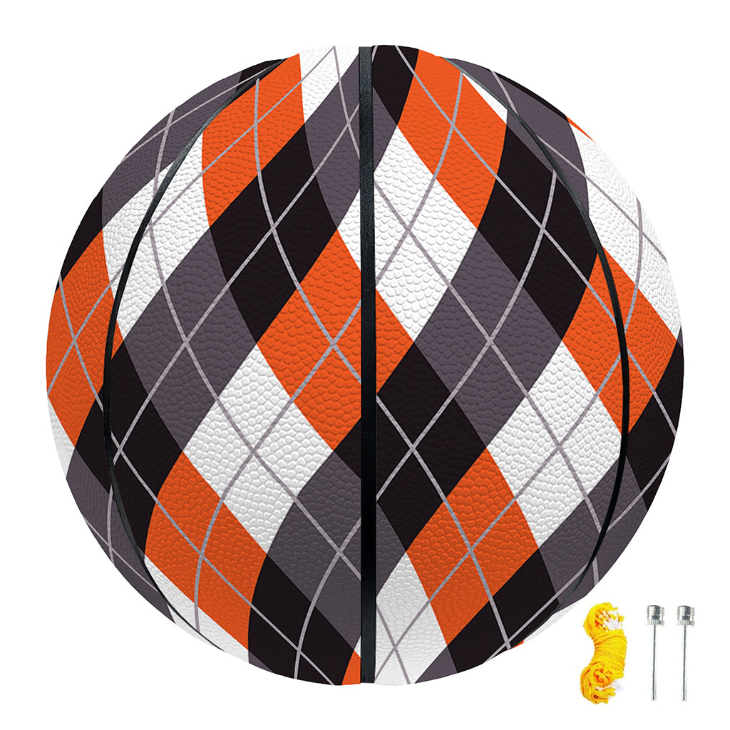 Halloween Party Argyle Pattern Print Basketball