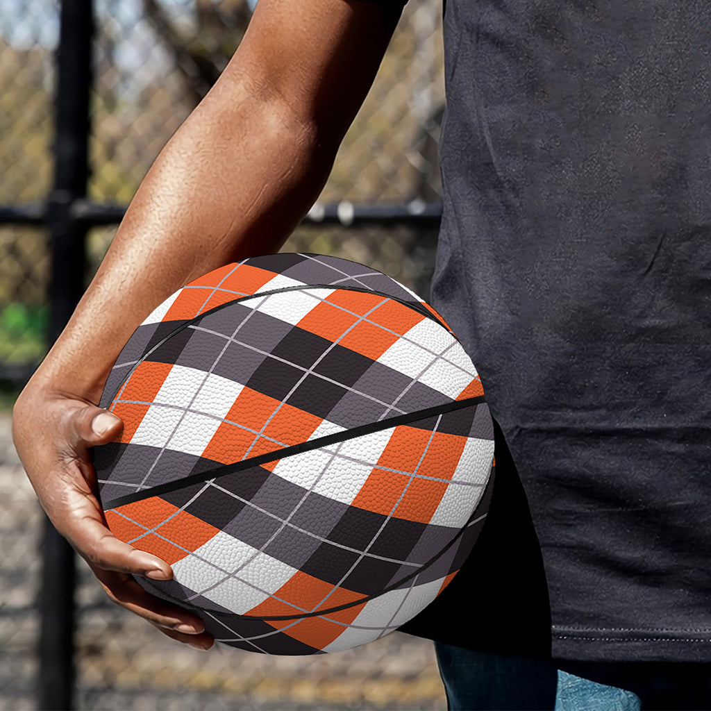 Halloween Party Argyle Pattern Print Basketball