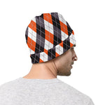 Halloween Party Argyle Pattern Print Beanie