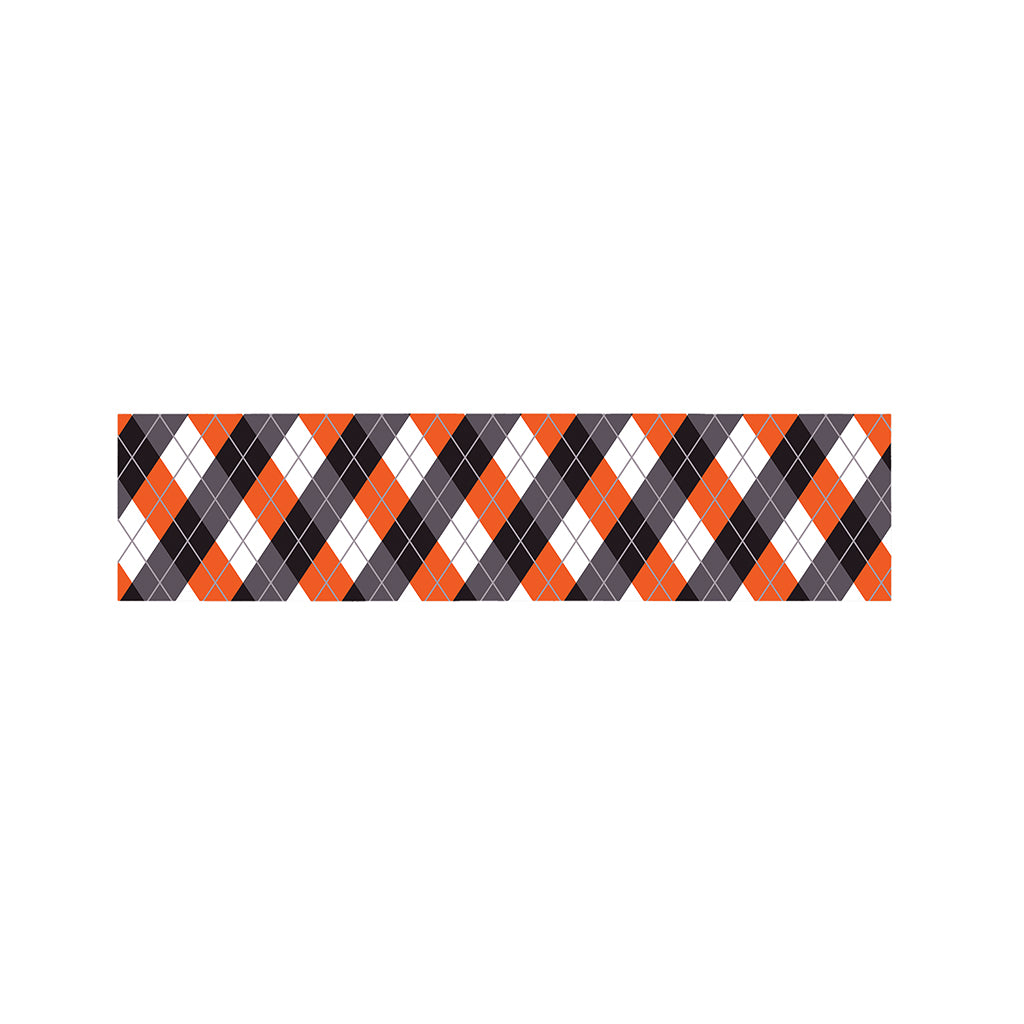 Halloween Party Argyle Pattern Print Bed Runner