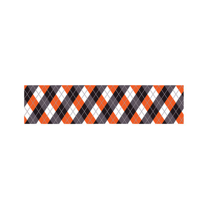 Halloween Party Argyle Pattern Print Bed Runner