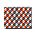 Halloween Party Argyle Pattern Print Bifold Wallet