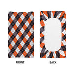 Halloween Party Argyle Pattern Print Changing Pad Cover