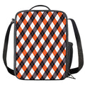 Halloween Party Argyle Pattern Print Crossbody Lunch Bag