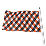 Halloween Party Argyle Pattern Print Flag