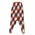 Halloween Party Argyle Pattern Print Hammer Pants