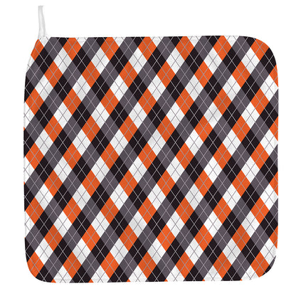 Halloween Party Argyle Pattern Print Hand Towel