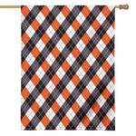 Halloween Party Argyle Pattern Print House Flag