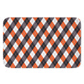 Halloween Party Argyle Pattern Print Indoor Door Mat