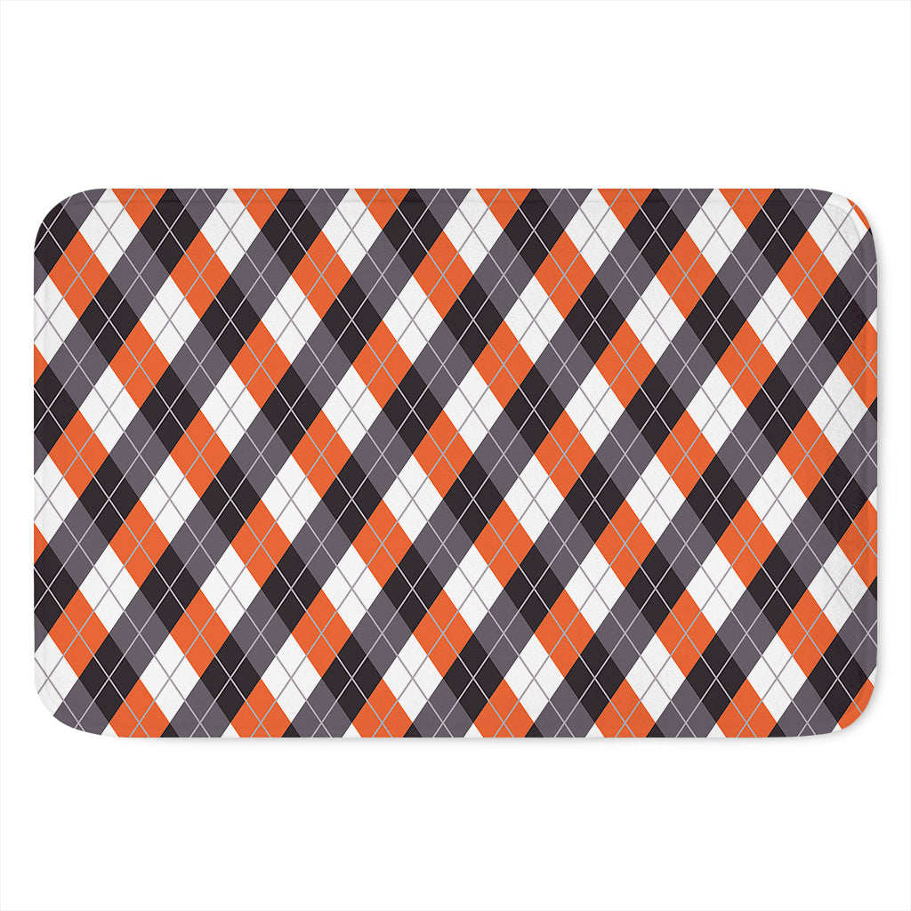 Halloween Party Argyle Pattern Print Indoor Door Mat