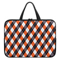 Halloween Party Argyle Pattern Print Laptop Sleeve With Handle