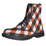 Halloween Party Argyle Pattern Print Backpack