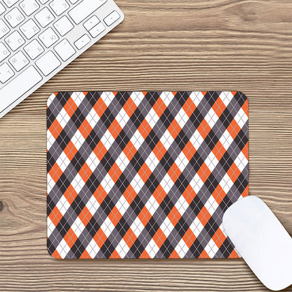 Halloween Party Argyle Pattern Print Mouse Pad