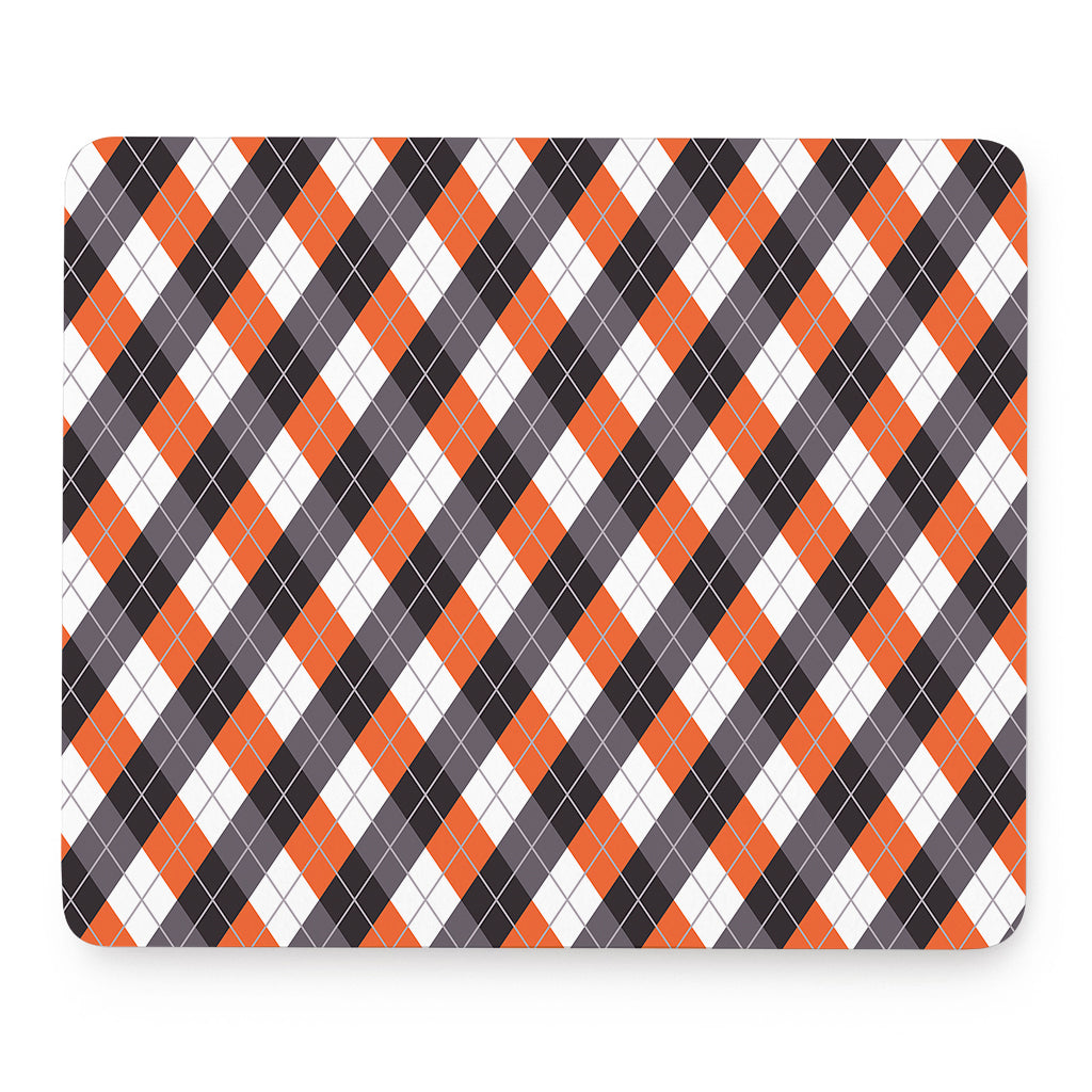 Halloween Party Argyle Pattern Print Mouse Pad