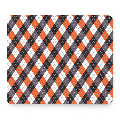 Halloween Party Argyle Pattern Print Mouse Pad