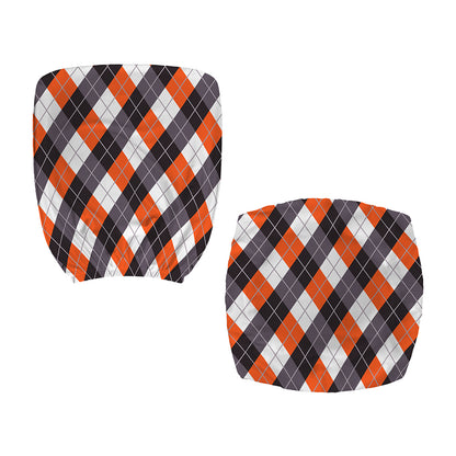 Halloween Party Argyle Pattern Print Office Chair Cover