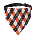 Halloween Party Argyle Pattern Print Over The Collar Dog Bandana