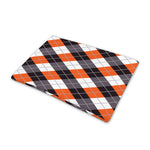 Halloween Party Argyle Pattern Print Pet Cooling Mat Cover