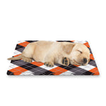 Halloween Party Argyle Pattern Print Pet Cooling Mat Cover