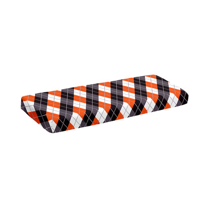 Halloween Party Argyle Pattern Print Piano Keyboard Cover
