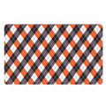 Halloween Party Argyle Pattern Print Polyester Doormat