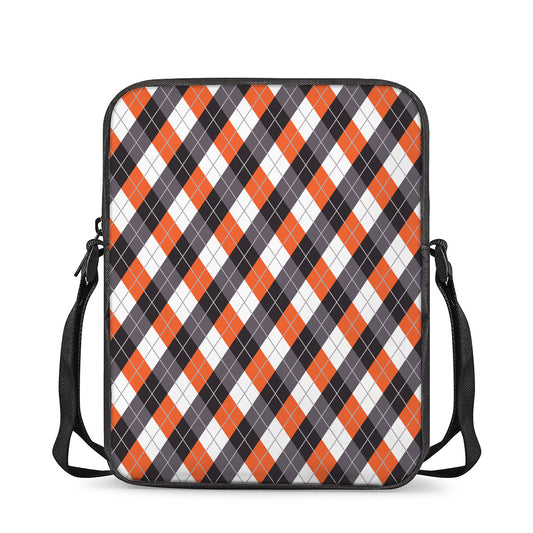 Halloween Party Argyle Pattern Print Rectangular Crossbody Bag