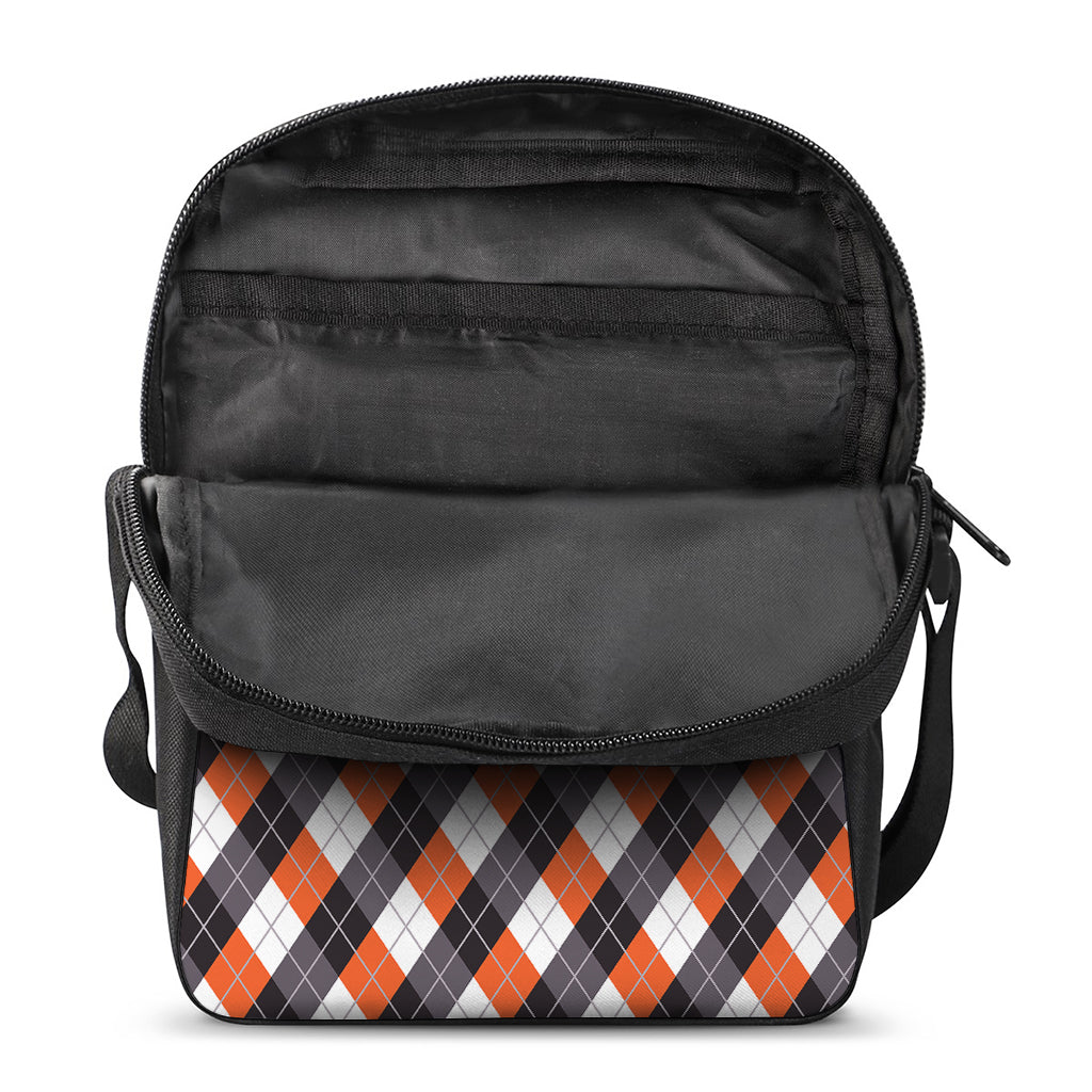 Halloween Party Argyle Pattern Print Rectangular Crossbody Bag