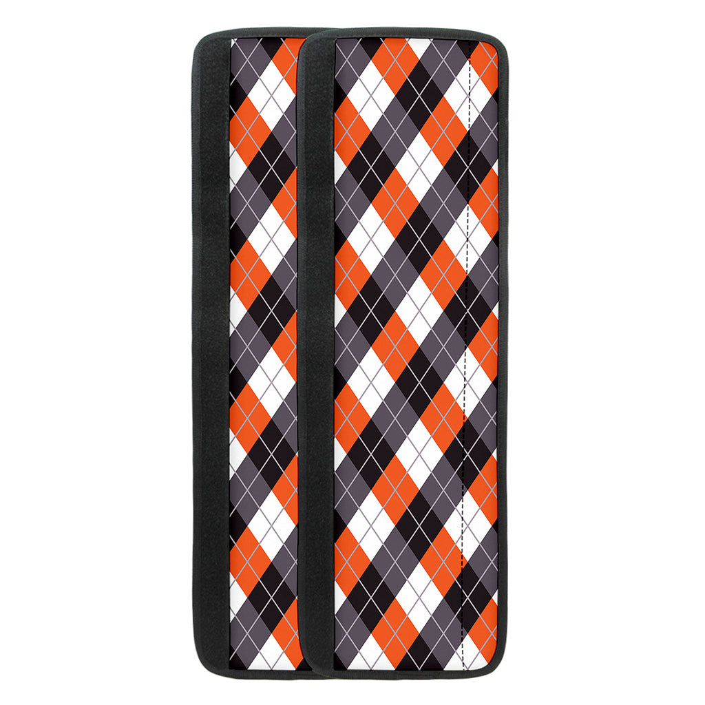 Halloween Party Argyle Pattern Print Refrigerator Handle Covers