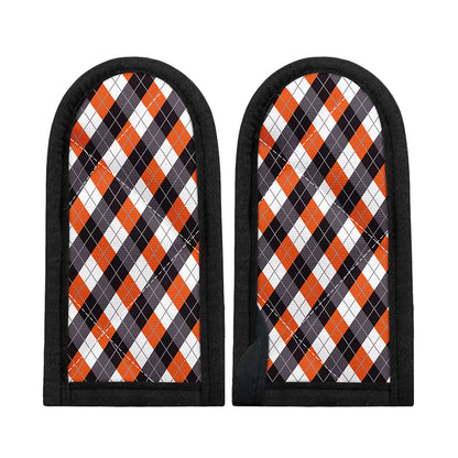 Halloween Party Argyle Pattern Print Skillet Handle Cover
